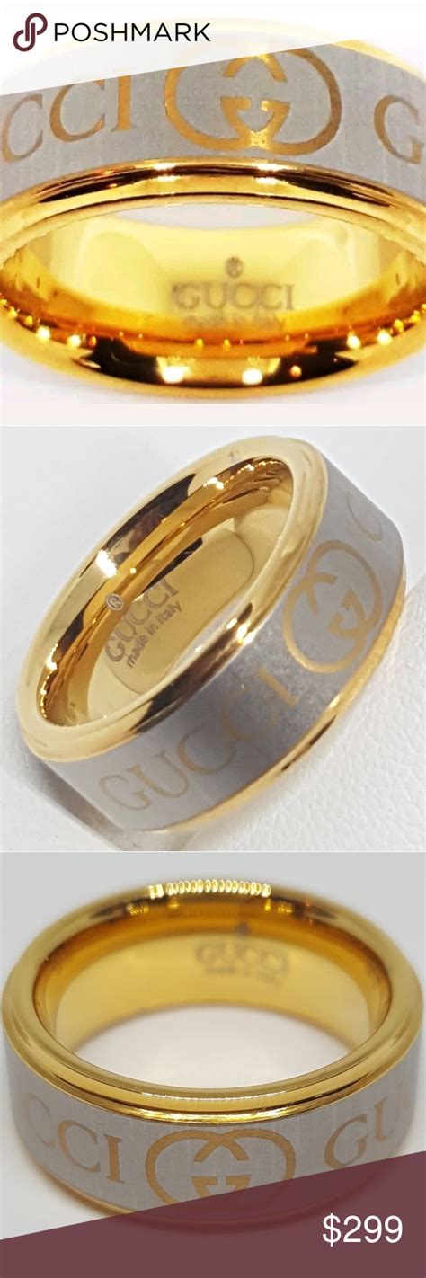 gucci fine rings|gucci tungsten ring.